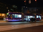 Seattle streetcar - night test ride along Westlake Avenue. 
